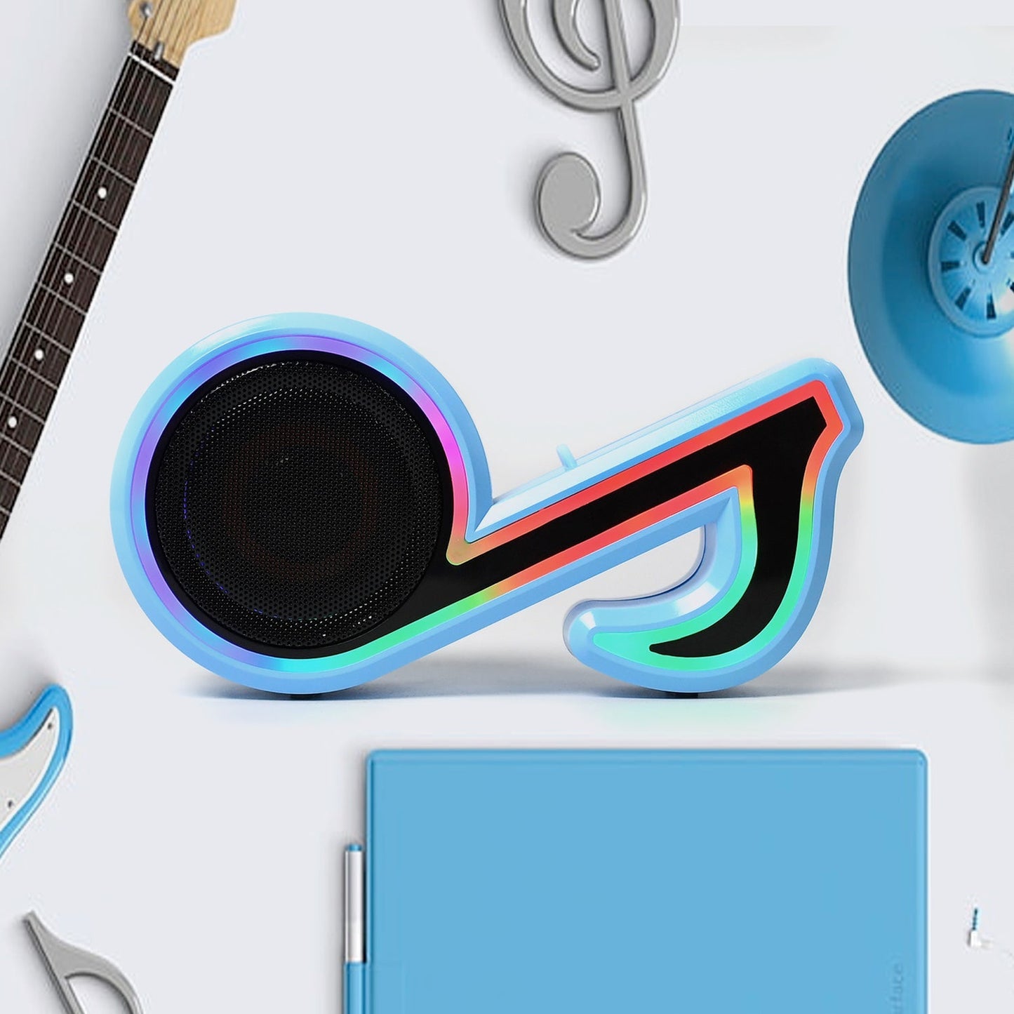 Mini Portable Music Note Shape Speaker